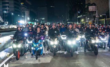 Ribuan Biker AEROX ALPHA Bikin Jakarta Gempar di Malam Hari!