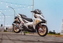 Aerox Alpha Modif Cyber Futuristic Ala Gundam, Jadi Bintang di Gathering Team Aerox 2025