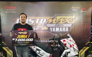 Modal 40 Juta-an, LEXI LX 155 Japan Look Gaspol Juara Elit di CustoMAXI 2025 Aceh