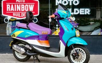 Nyentrik Abis! Yamaha Grand Filano Hybrid Disulap Jadi Skutik Urban Rally 80-an