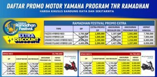 Mudik Nyaman, THR Aman! Promo Ramadhan Yamaha Diskon Hingga 8 Juta di Bandung