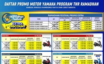 Mudik Nyaman, THR Aman! Promo Ramadhan Yamaha Diskon Hingga 8 Juta di Bandung