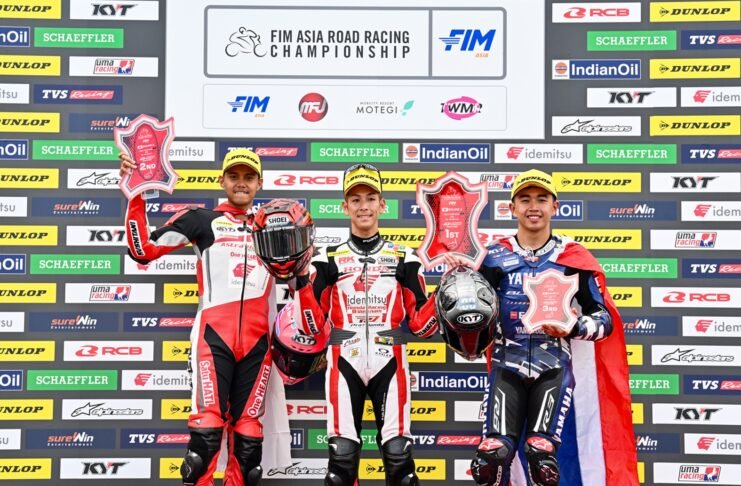 CBR Series Melesat Kencang, AHRT Borong Tiga Podium di Motegi