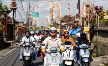 Riding Bareng Baskara, Anak Muda Bali Makin Kompak Naik Grand Filano